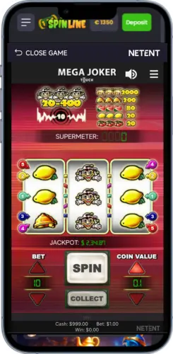 Mega Joker – skärmdump 1