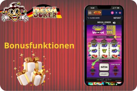 Bonusfunktionen und Freispiele im Mega Joker Slot