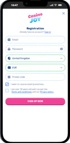Register or log in to your account