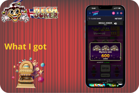 What I got after 100 spins at Mega Joker