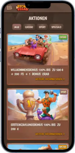 Willkommensbonus aktivieren